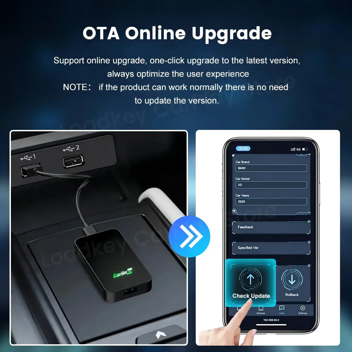 Carlinkit CPC200-2AIR — Adaptador Inalámbrico CarPlay + Android Auto — imagen 2