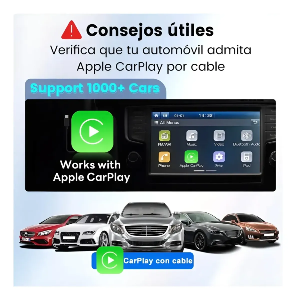 Carlinkit CPC200-HD2CP — Adaptador USB a HDMI con CarPlay — imagen 2