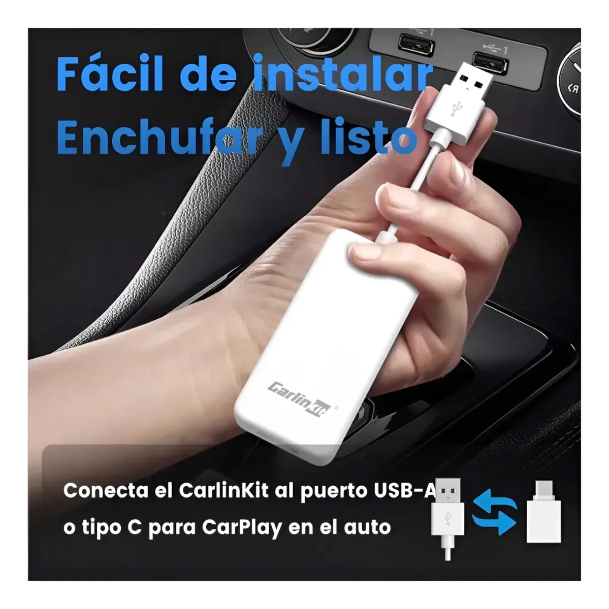 Carlinkit CPC200-HD2CP — Adaptador USB a HDMI con CarPlay — imagen 5