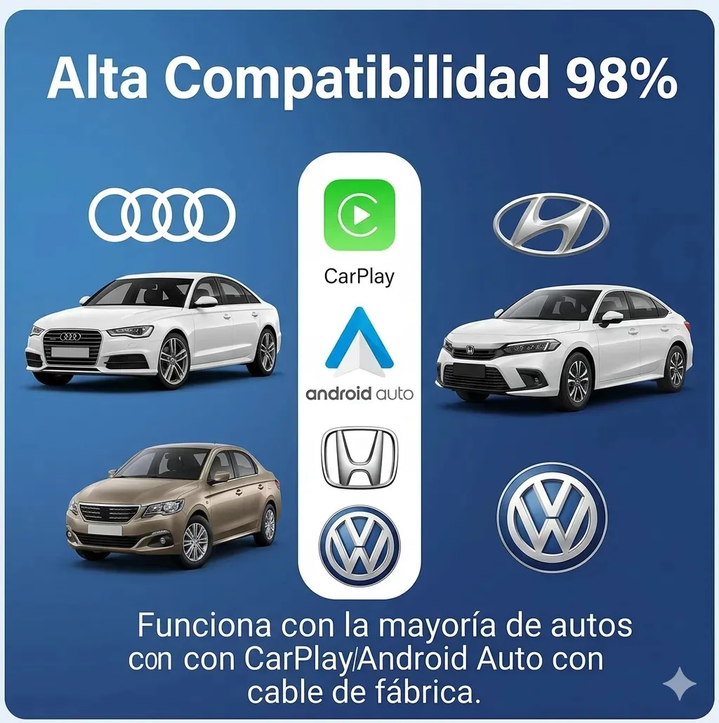 Carlinkit Mini Ultra3 — Dongle USB CarPlay + Android Auto Inalámbrico — imagen 2