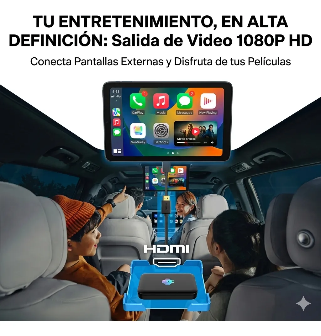 Carlinkit T-Box Lite S — CarPlay + Android Auto Inalámbrico | 4GB + 32GB — imagen 3