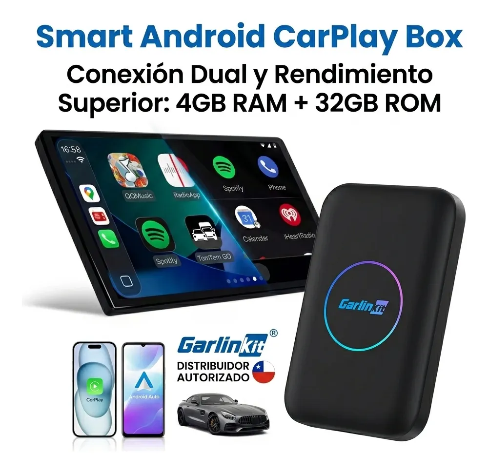 Carlinkit T-Box Lite S — CarPlay + Android Auto Inalámbrico | 4GB + 32GB — imagen 4