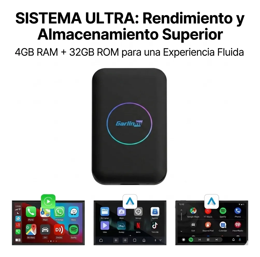 Carlinkit T-Box Lite S — CarPlay + Android Auto Inalámbrico | 4GB + 32GB — imagen 6