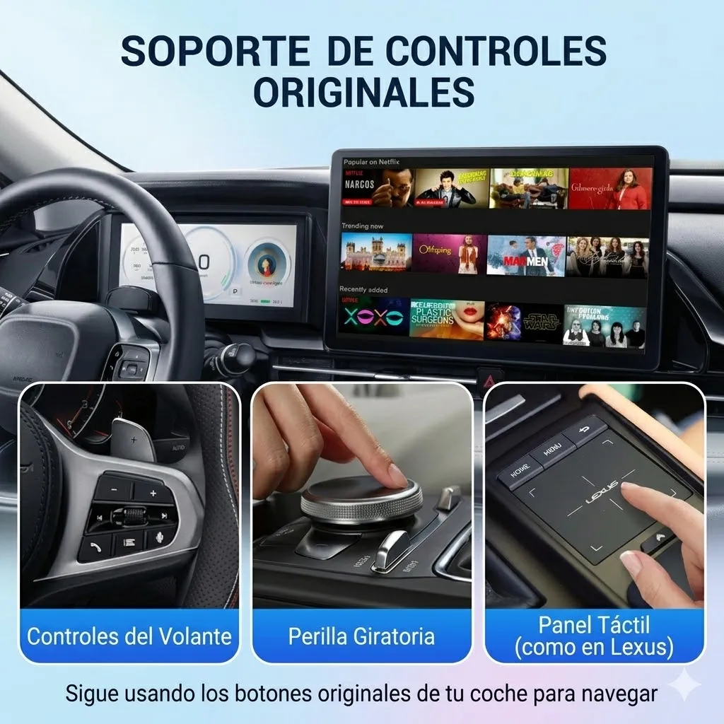 Carlinkit Tbox UHD — AI Box Android CarPlay + Android Auto | 4GB + 64GB — imagen 2